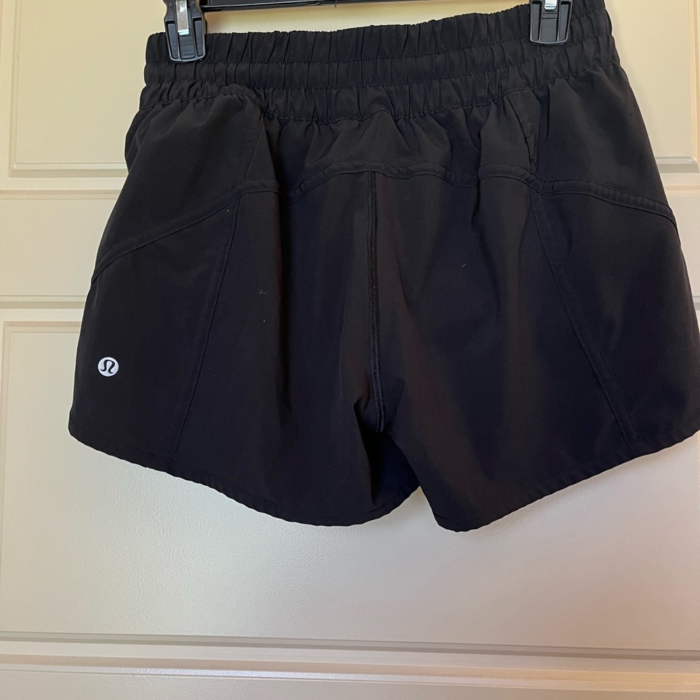 Lululemon Track That Short 4” inseam, Black, Size 8
